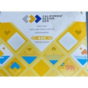 Queen Size Bed Sheet Set 400 Thread 100% Cotton NIP